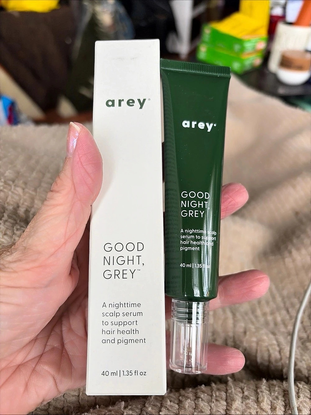 arey Good Night, Grey Overnight Scalp Serum 40 ml. New!
